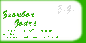 zsombor godri business card